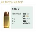 Sellier&Bellot .45ACP XRG-D