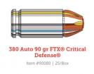 Hornady 9mmBrowning 90gr. FTX