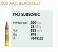 Sellier&Bellot .300AAC FMJ SUB.S.