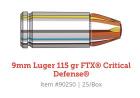 Hornady 9mmLuger 115 gr FTX® 