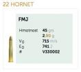 Sellier&Bellot .22Hornet FMJ