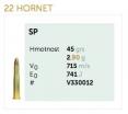 Sellier&Bellot .22Hornet SP